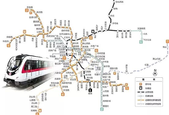 最新杭州市地铁线路图概览